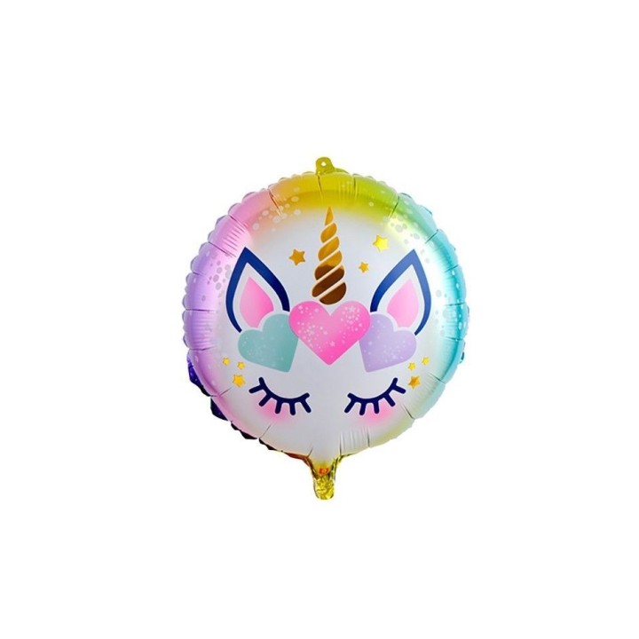 Globo Foil Unicornio Pestañas