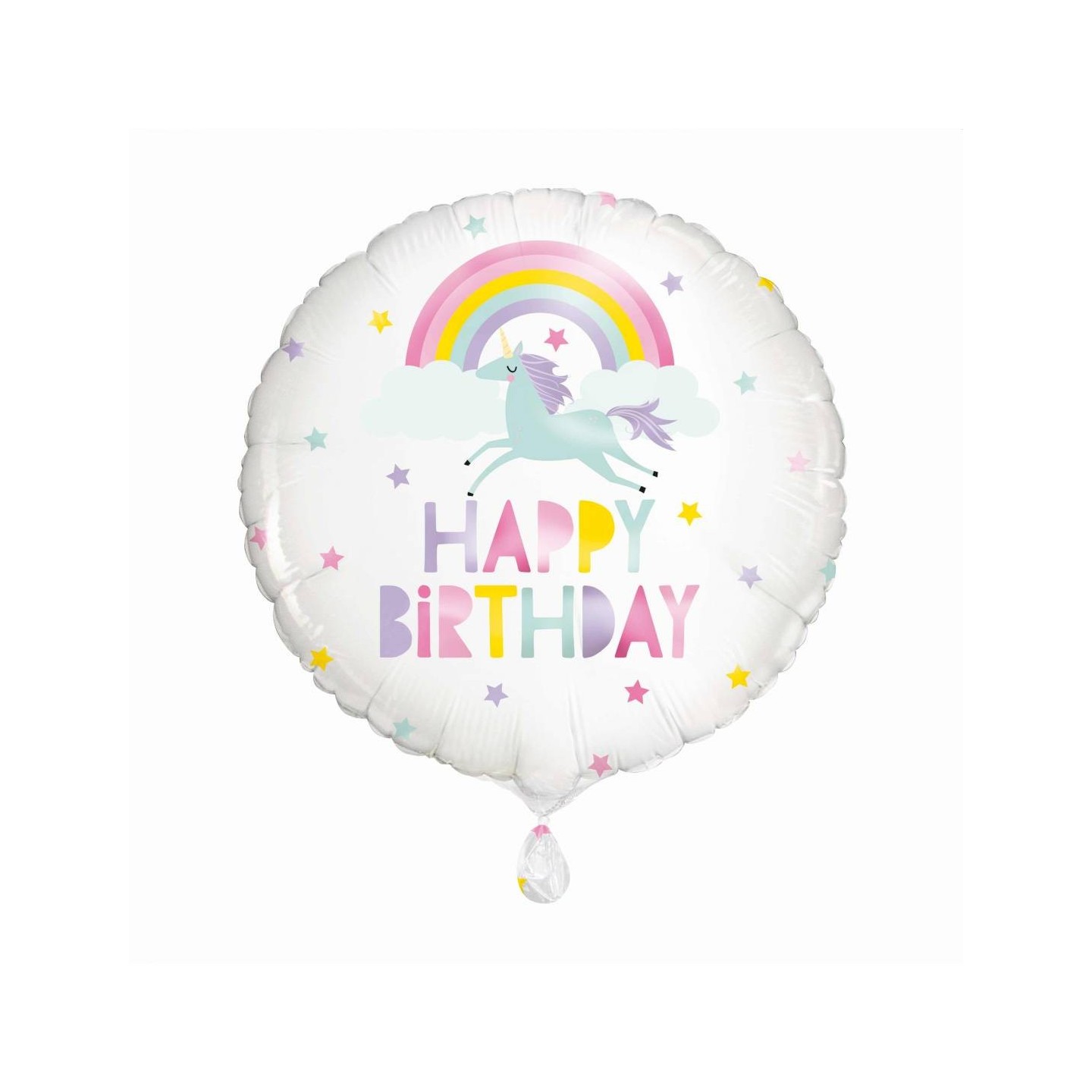 Globo Foil Happy Birthday Unicornio
