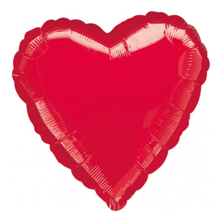 Globo Foil Corazon Rojo 40 cms.