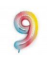 Globo Foil Multi Plata Numero 9
