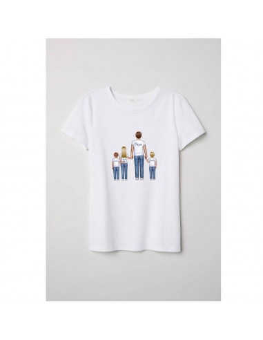 Camiseta Adulto Papá con Familia