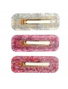 Set 3 Pinzas Brillantes