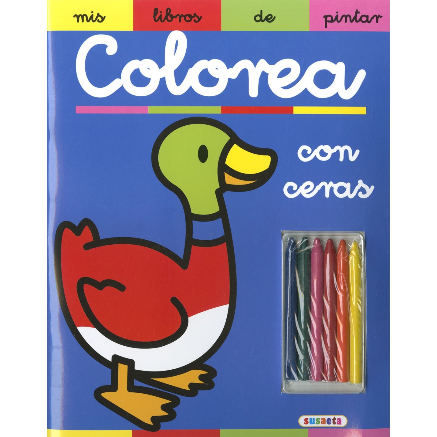 Colorea con ceras Tapa Azul