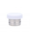 Tapón con Base Metal para Botella Acero Blanco