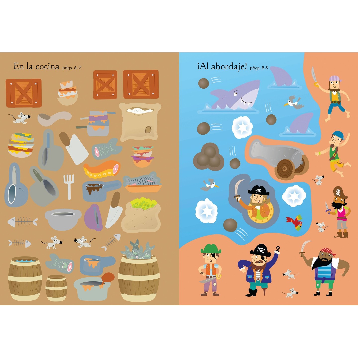 Mi pequeño libro de Pegatinas - Piratas