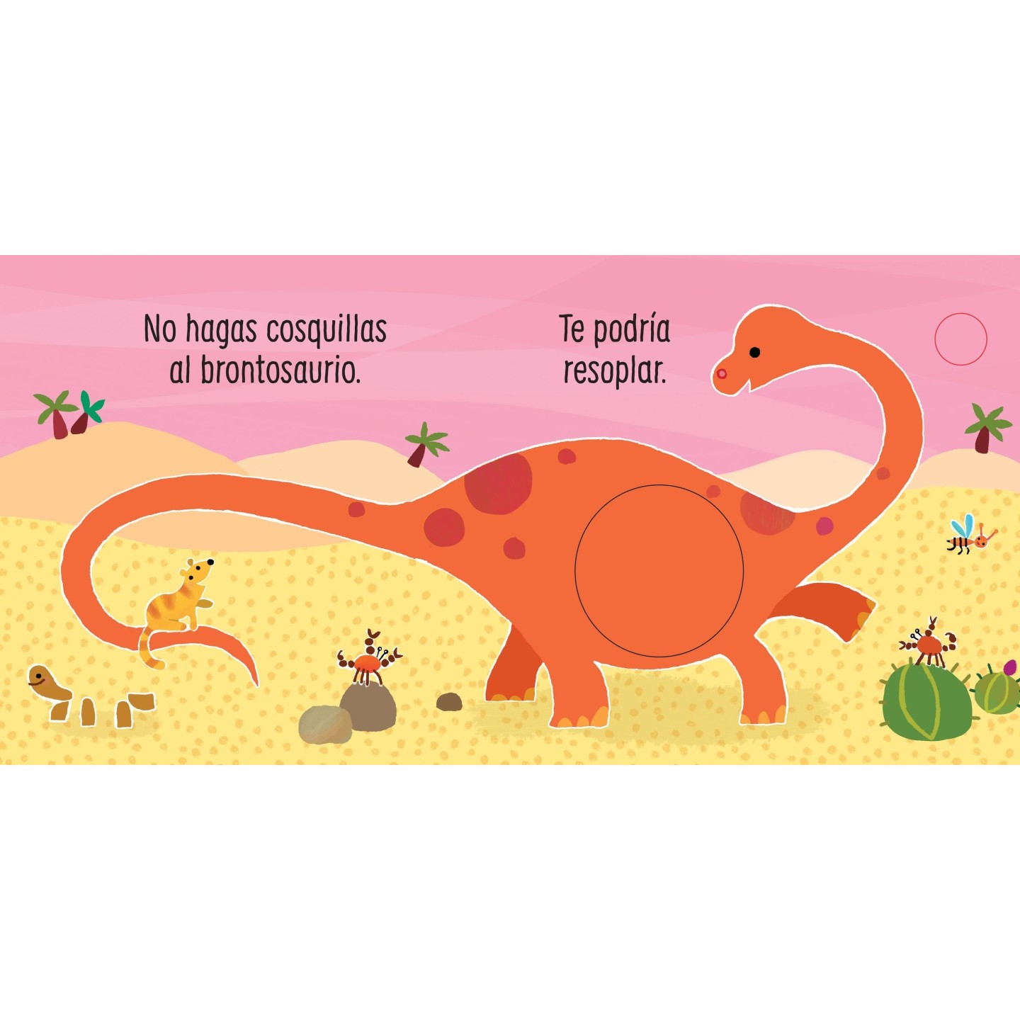 No hagas cosquillas al Tiranosaurio. Toca y escucha.
