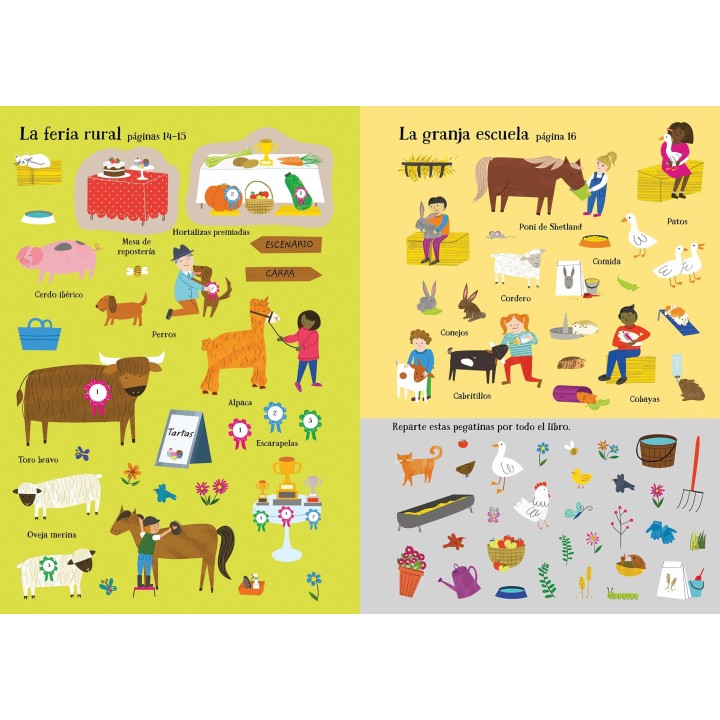 Mi pequeño libro de Pegatinas - Una granja
