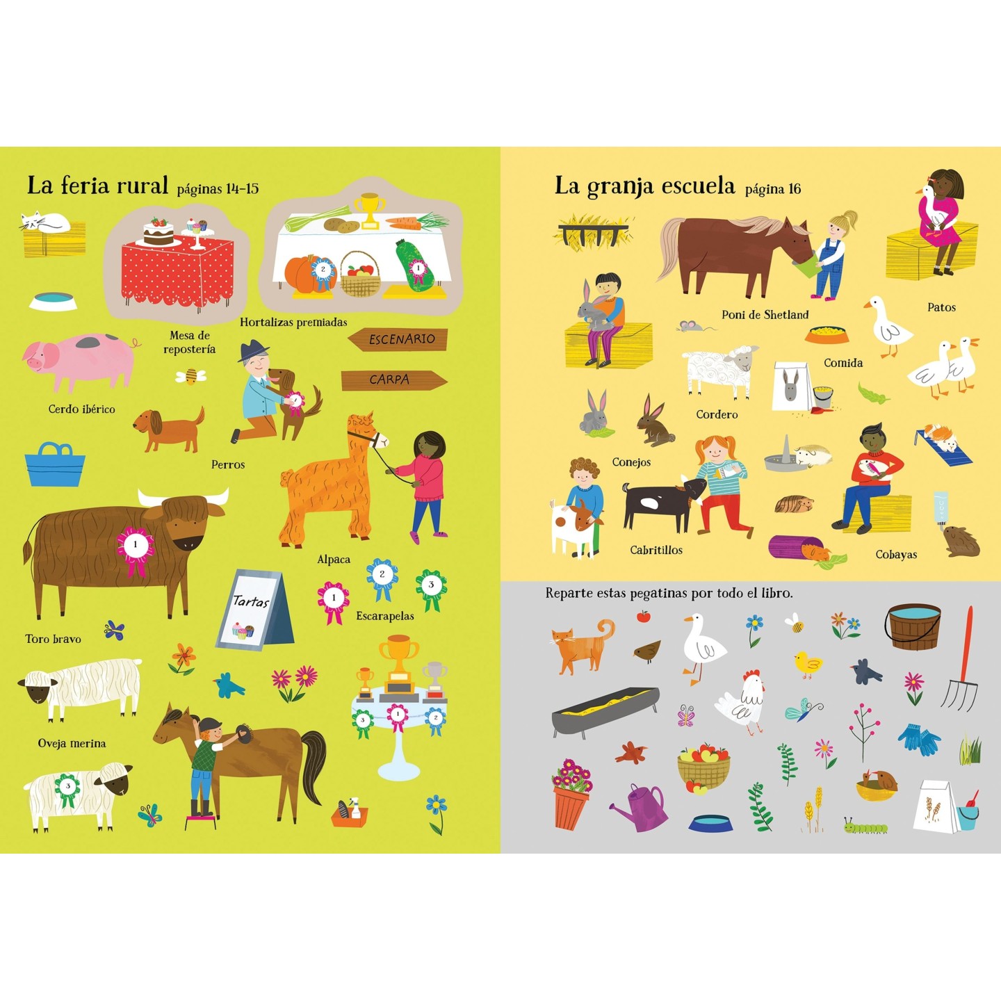 Mi pequeño libro de Pegatinas - Una granja