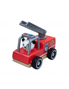 Camión de bomberos de madera