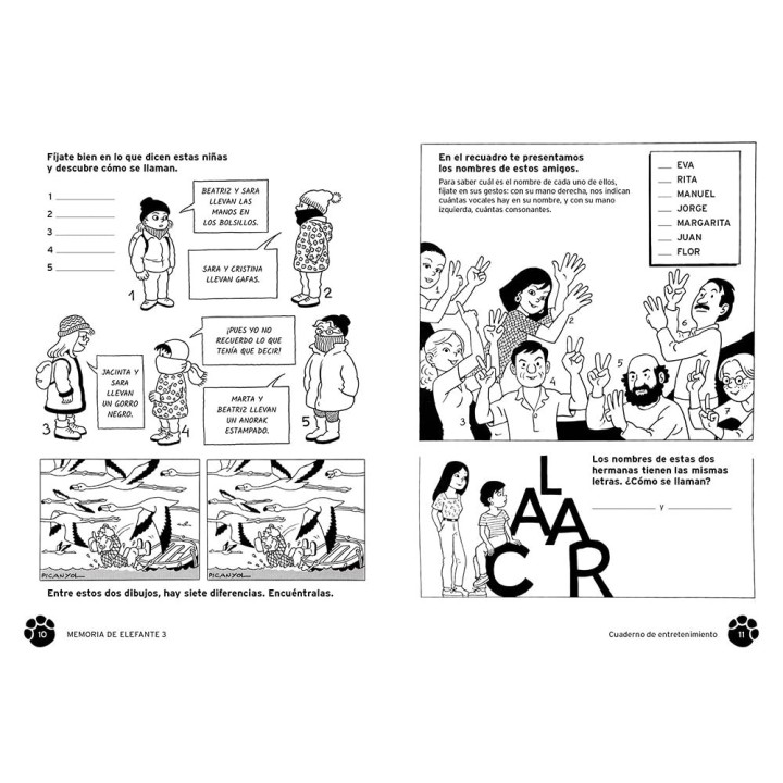 Memoria de elefante 3: Cuaderno de entretenimiento (7-8 Años)