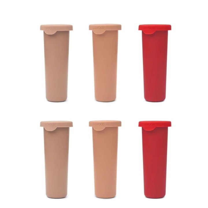 Set 6 Moldes Helados Metal Apple Blossom