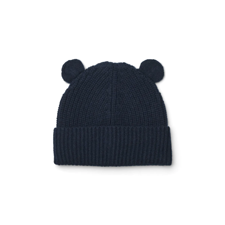 Gorro Orejitas Lana Merino Navy