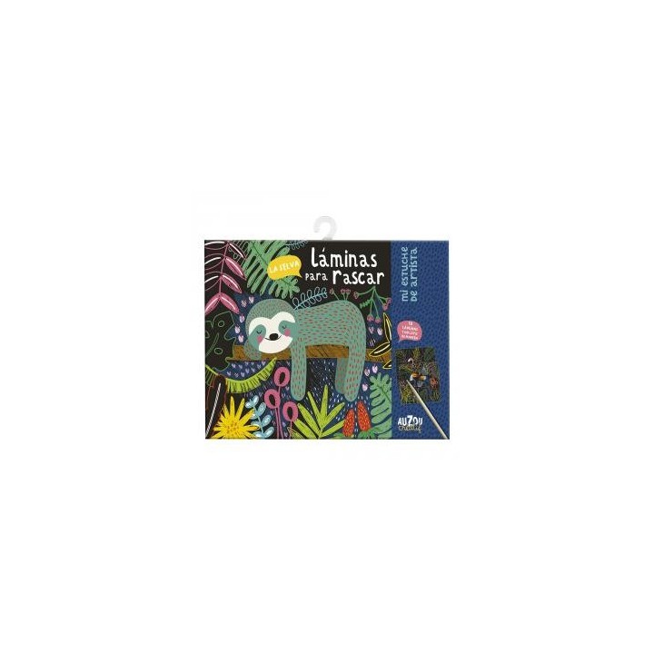 Láminas para rascar. La selva