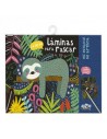 Láminas para rascar. La selva