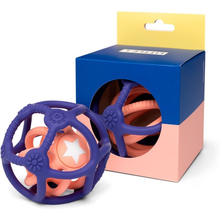 Set de 2 pelotas sensoriales de silicona Azul y Rosa