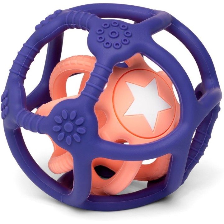 Set de 2 pelotas sensoriales de silicona Azul y Rosa