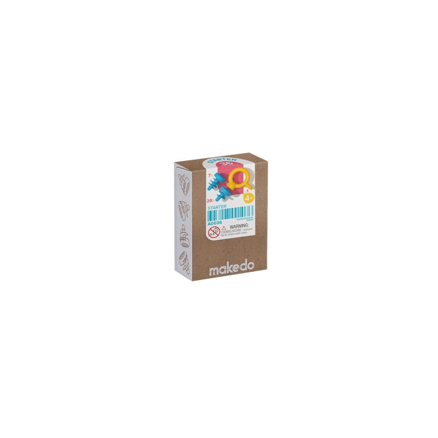 Makedo Starter Kit 36 Piezas
