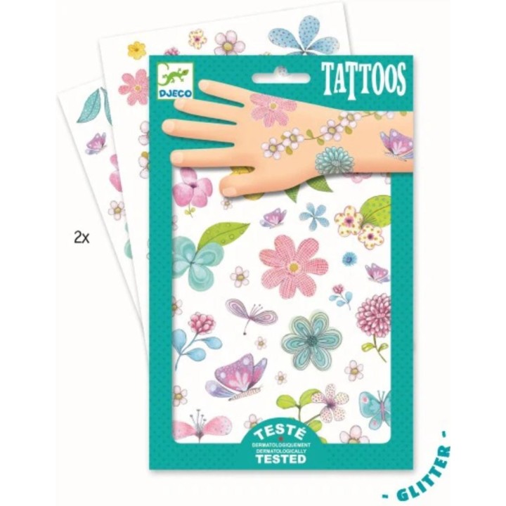 Tatuajes Brillantes Flores Campestres