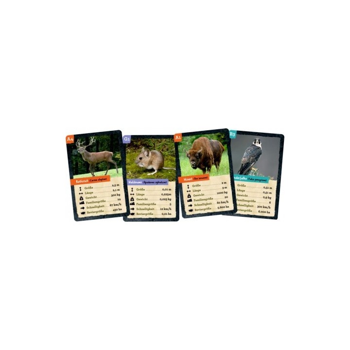 Juego cartas Animales Nature Zoom (En alemán)