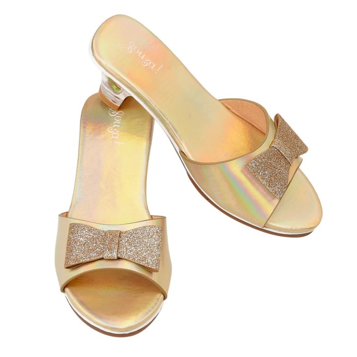 Sandalias con Tacón Doradas Emmeline