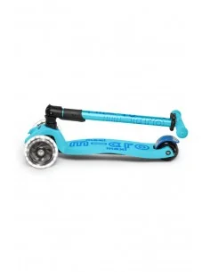 Patinete Maxi Micro Deluxe LED Plegable Azul 2