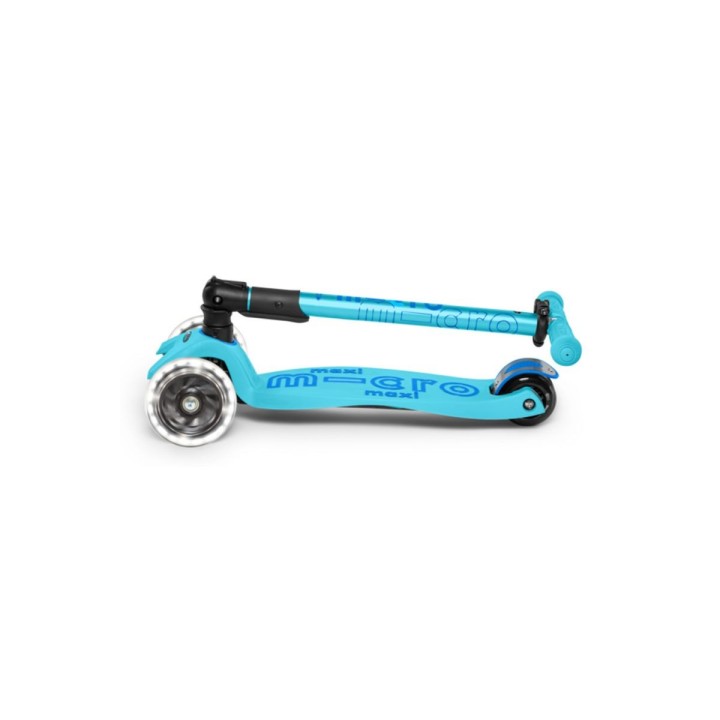 Patinete Maxi Micro Deluxe LED Plegable Azul