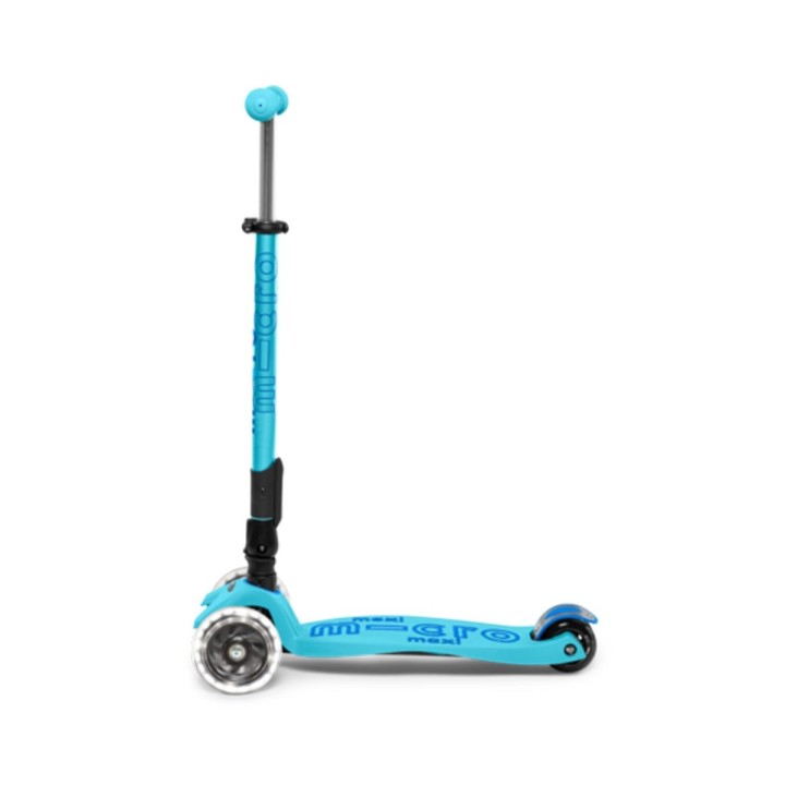 Patinete Maxi Micro Deluxe LED Plegable Azul
