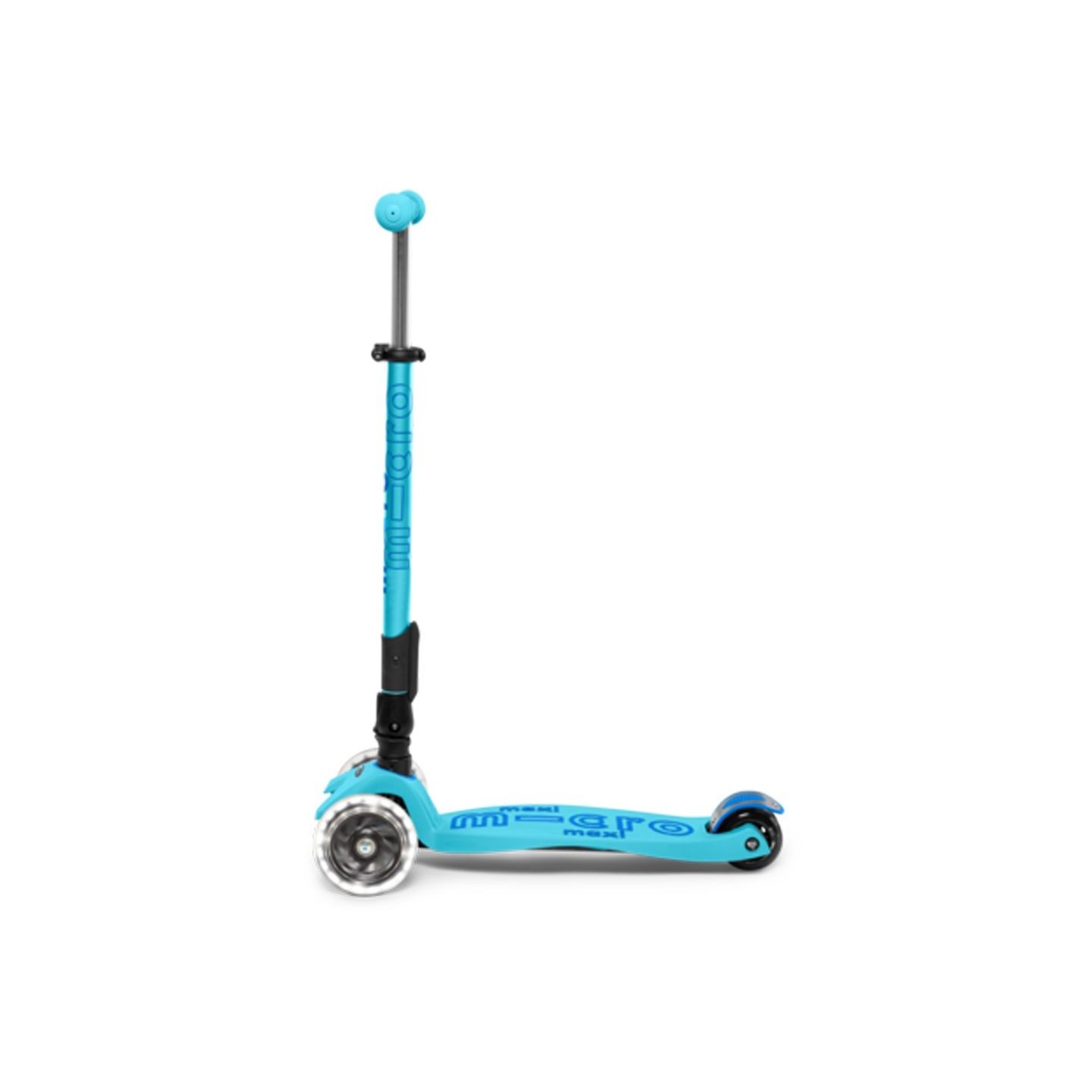 Patinete Maxi Micro Deluxe LED Plegable Azul
