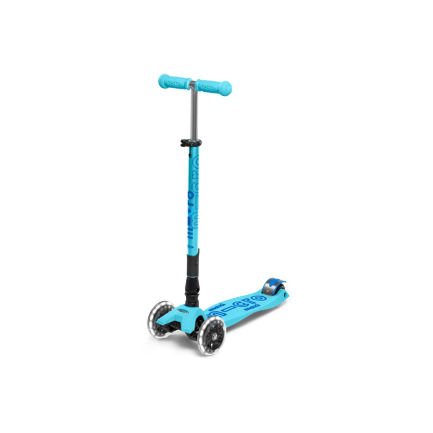 Patinete Maxi Micro Deluxe LED Plegable Azul