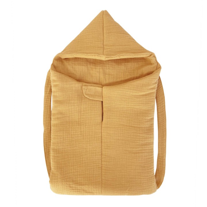 Saco Mochila para muñecas Bobble Mostaza