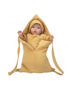 Saco Mochila para muñecas Bobble Mostaza 2