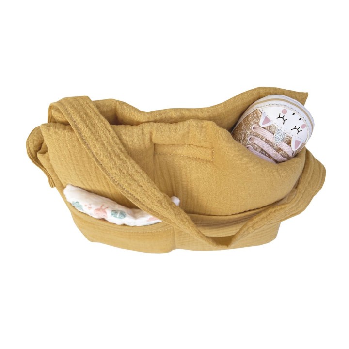 Bolso cambiador para muñecas Bobble Mostaza