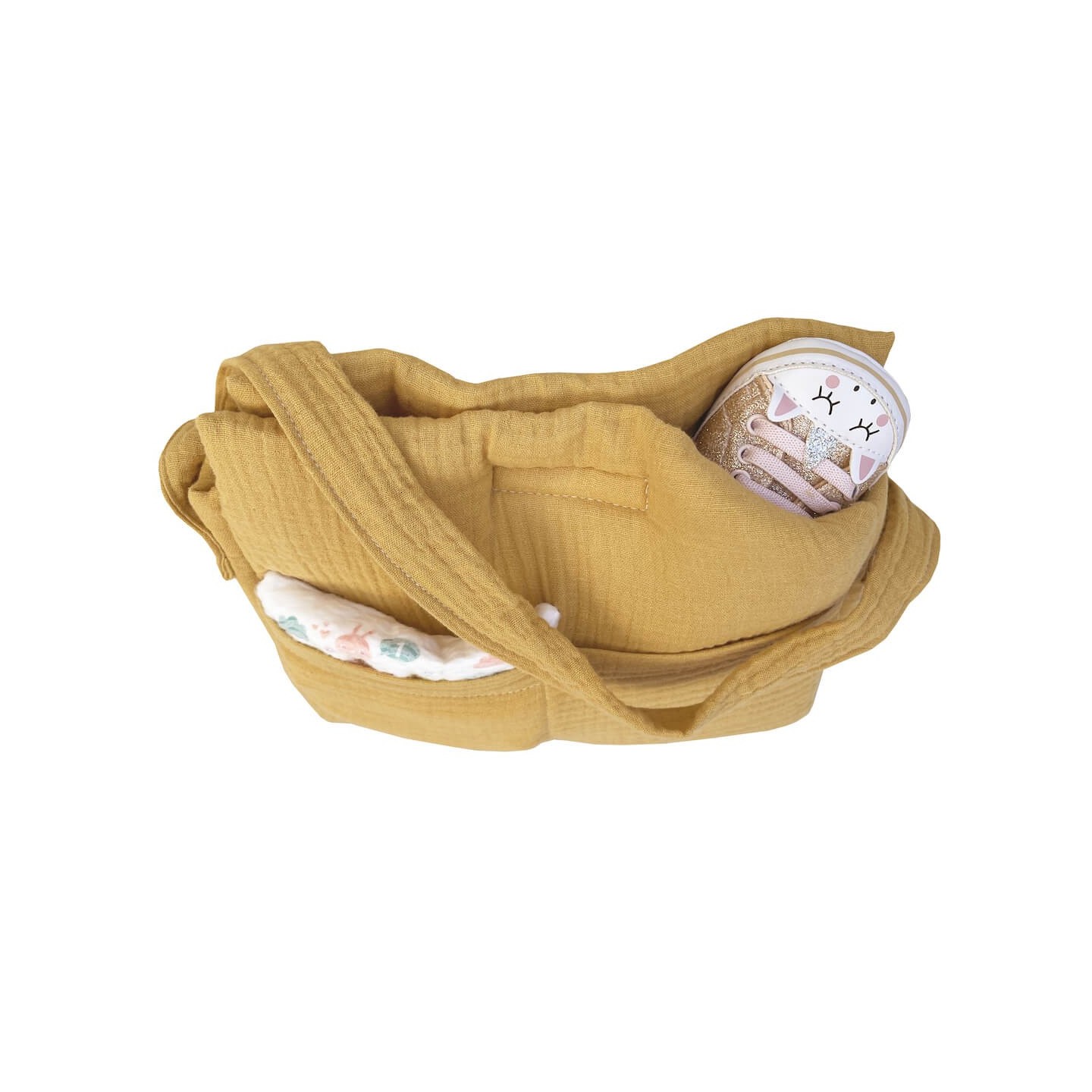 Bolso cambiador para muñecas Bobble Mostaza