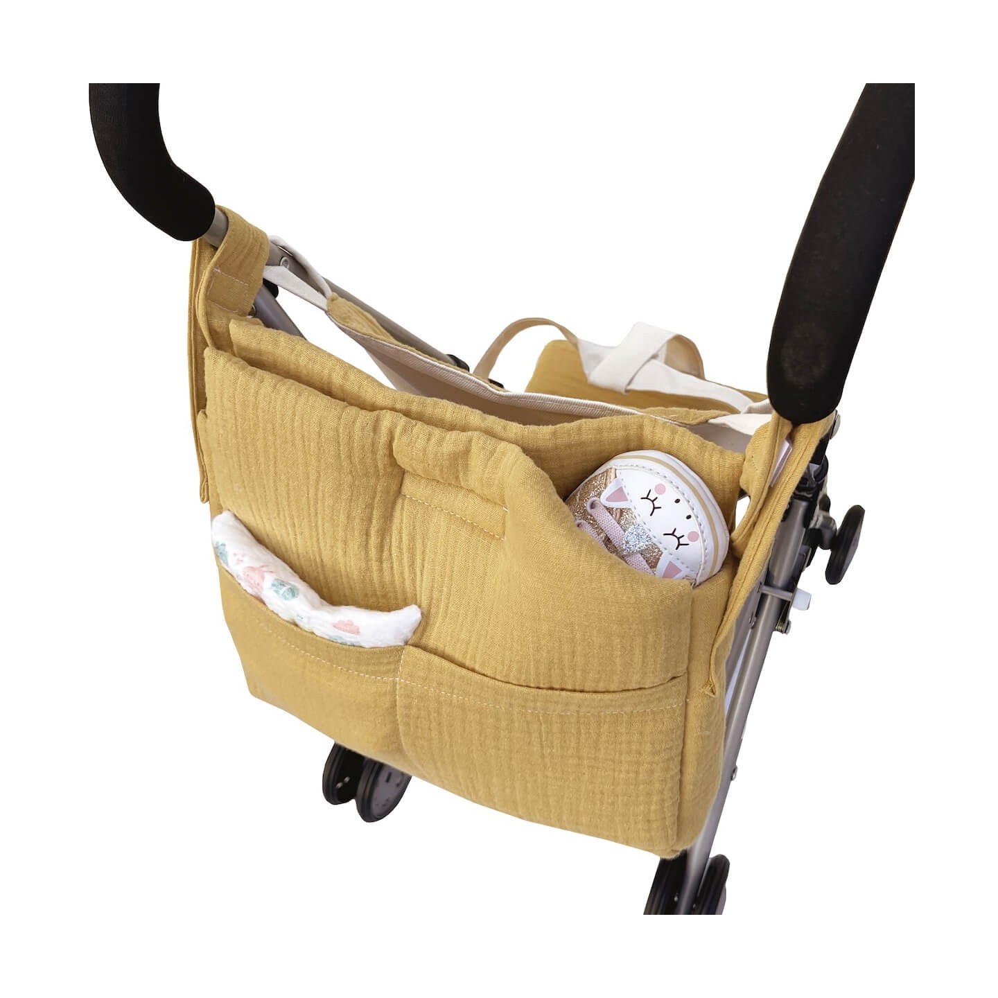 Bolso cambiador para muñecas Bobble Mostaza