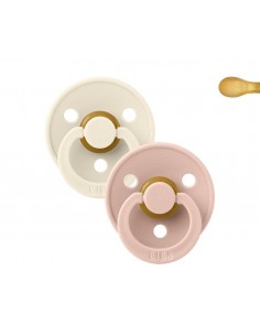 Chupetes BIBS Colour Pack 2 Simétrica Ivory/Blush