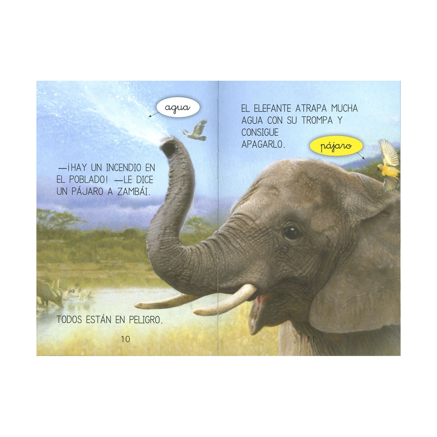 Aprendo a leer Nivel 0 - El Elefante Generoso