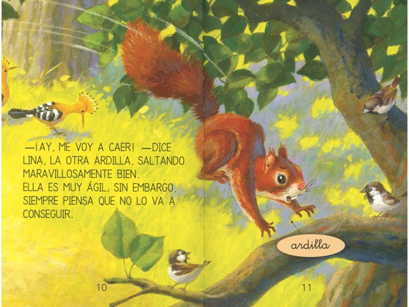 Aprendo a leer - La ardilla optimista