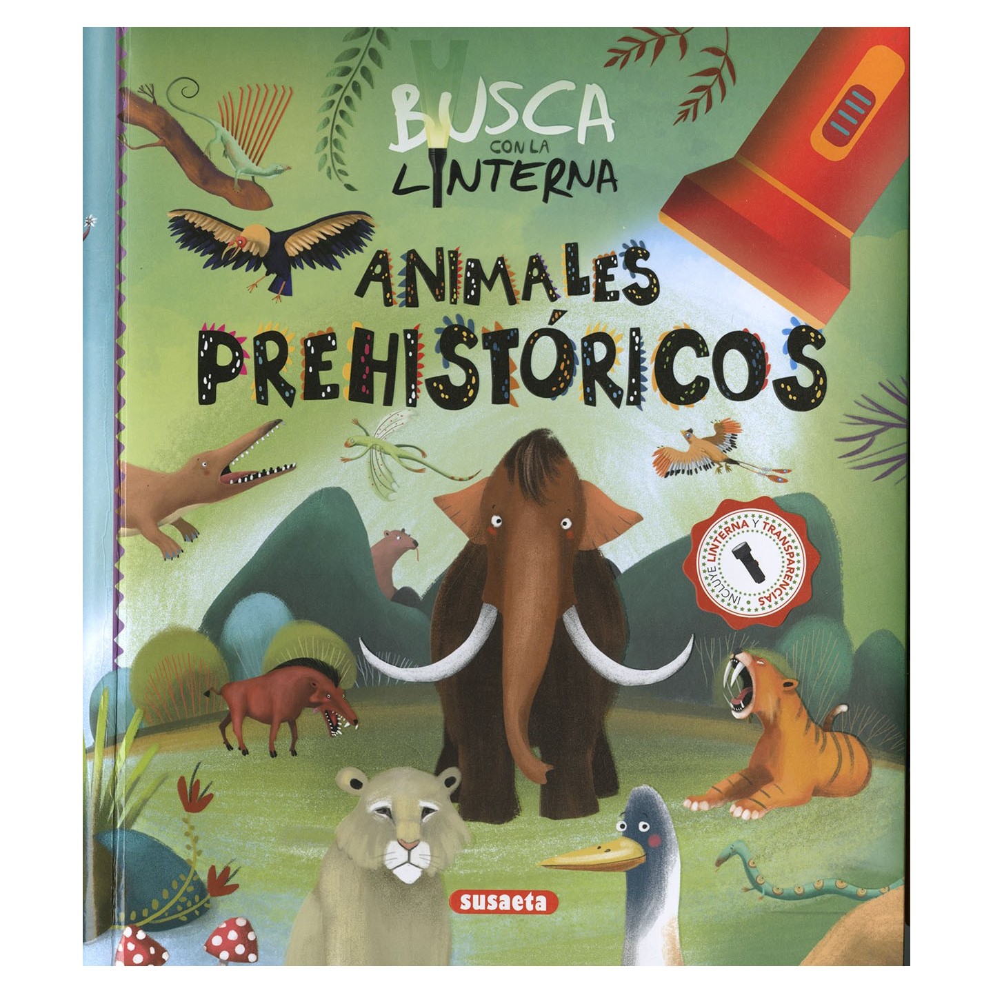 Busca con la linterna animales prehistóricos