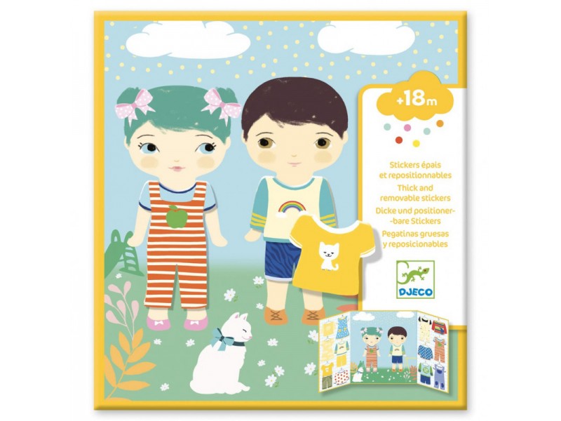 Pegatinas reutilizables - La ropa
