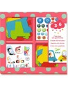 Crear con pegatinas - Coches