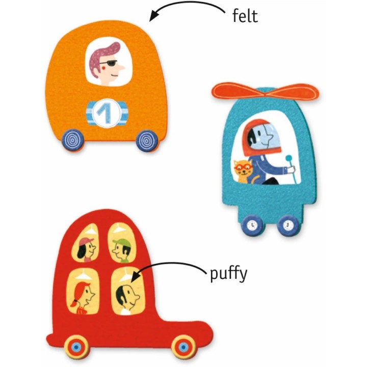 Crear con pegatinas - Coches