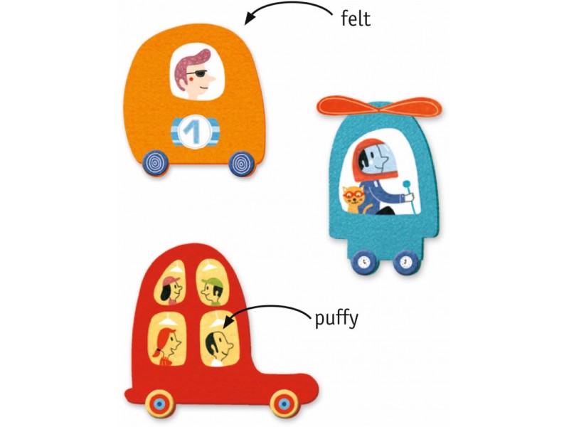 Crear con pegatinas - Coches