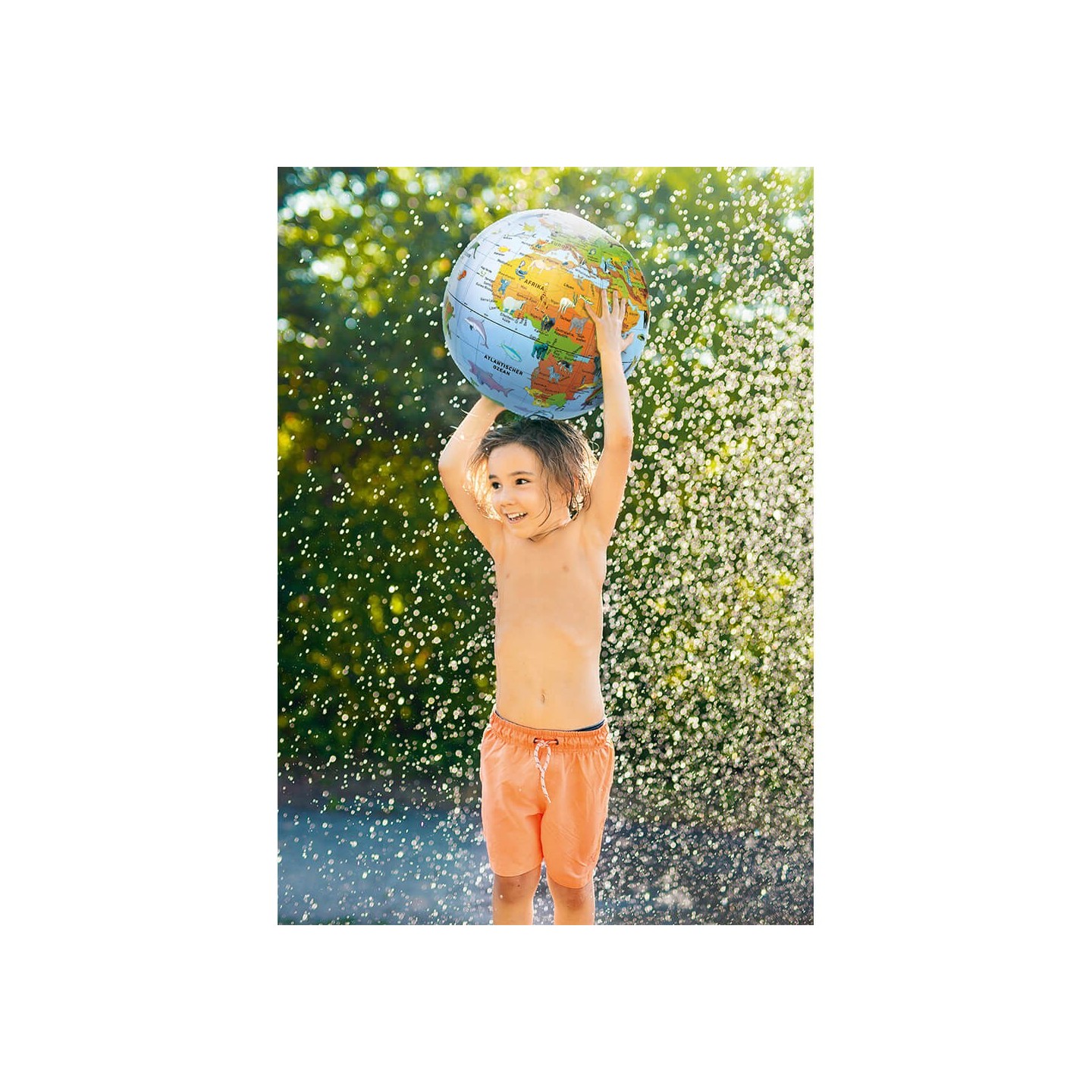 Globo Terráqueo hinchable Animales (En Alemán)
