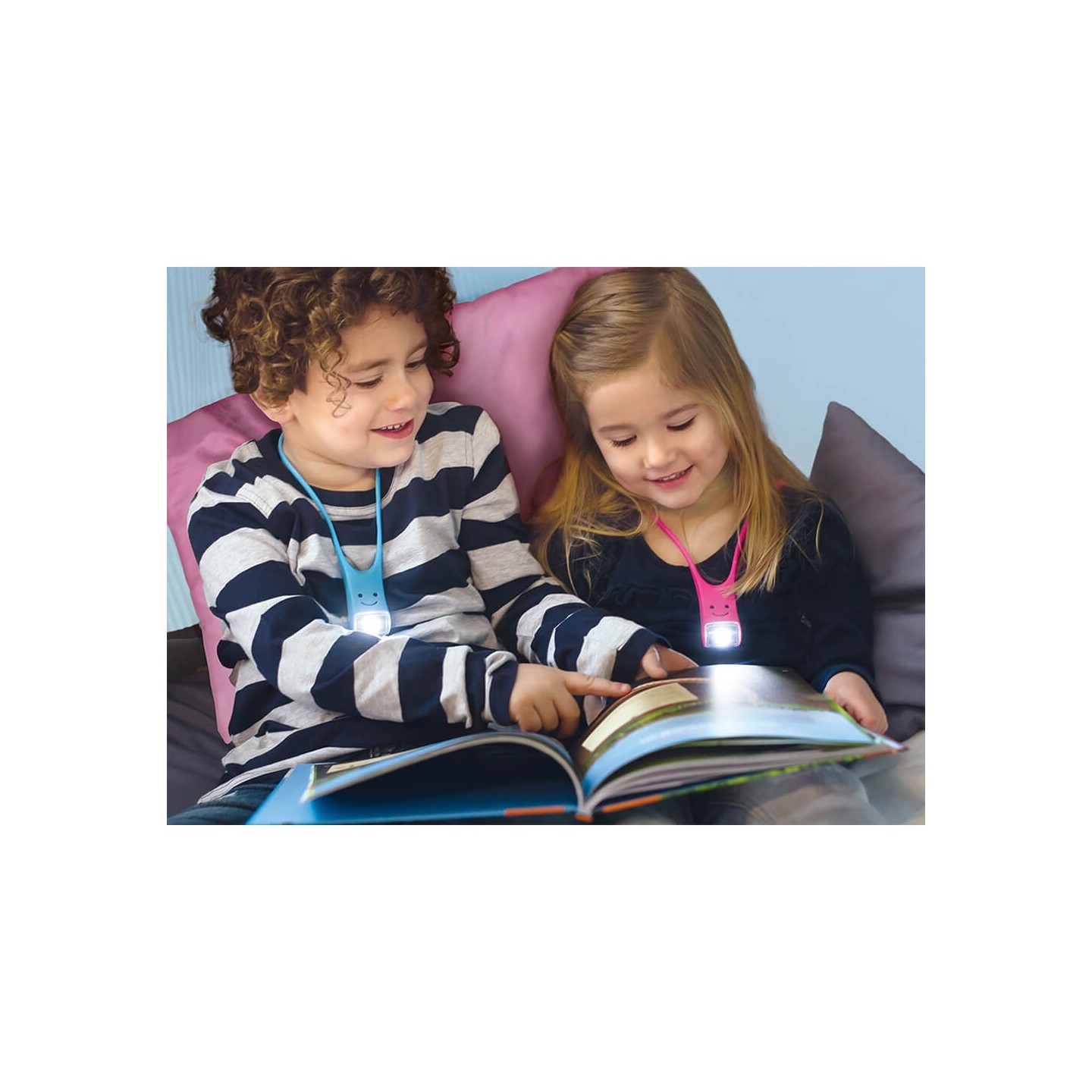 Linterna de lectura infantil Buddy Rosa