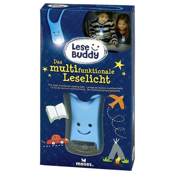 Linterna de lectura infantil Buddy Azul