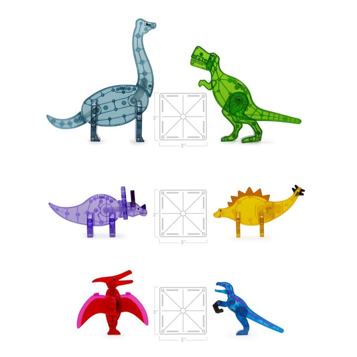 MAGNA-T DINOS 5 Piezas