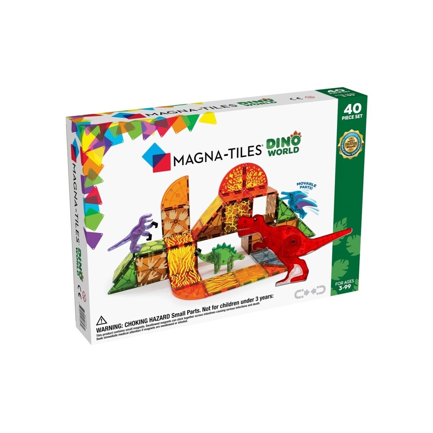 MAGNA-T Dino World 40 Piezas