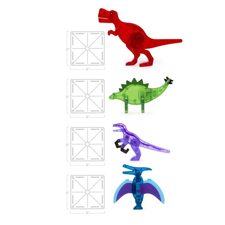 MAGNA-T Dino World 40 Piezas