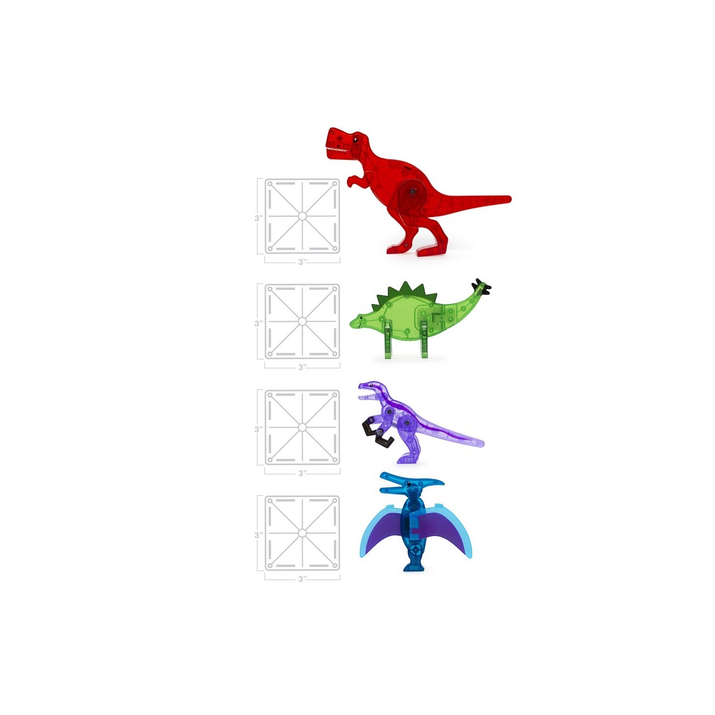 MAGNA-T Dino World 40 Piezas