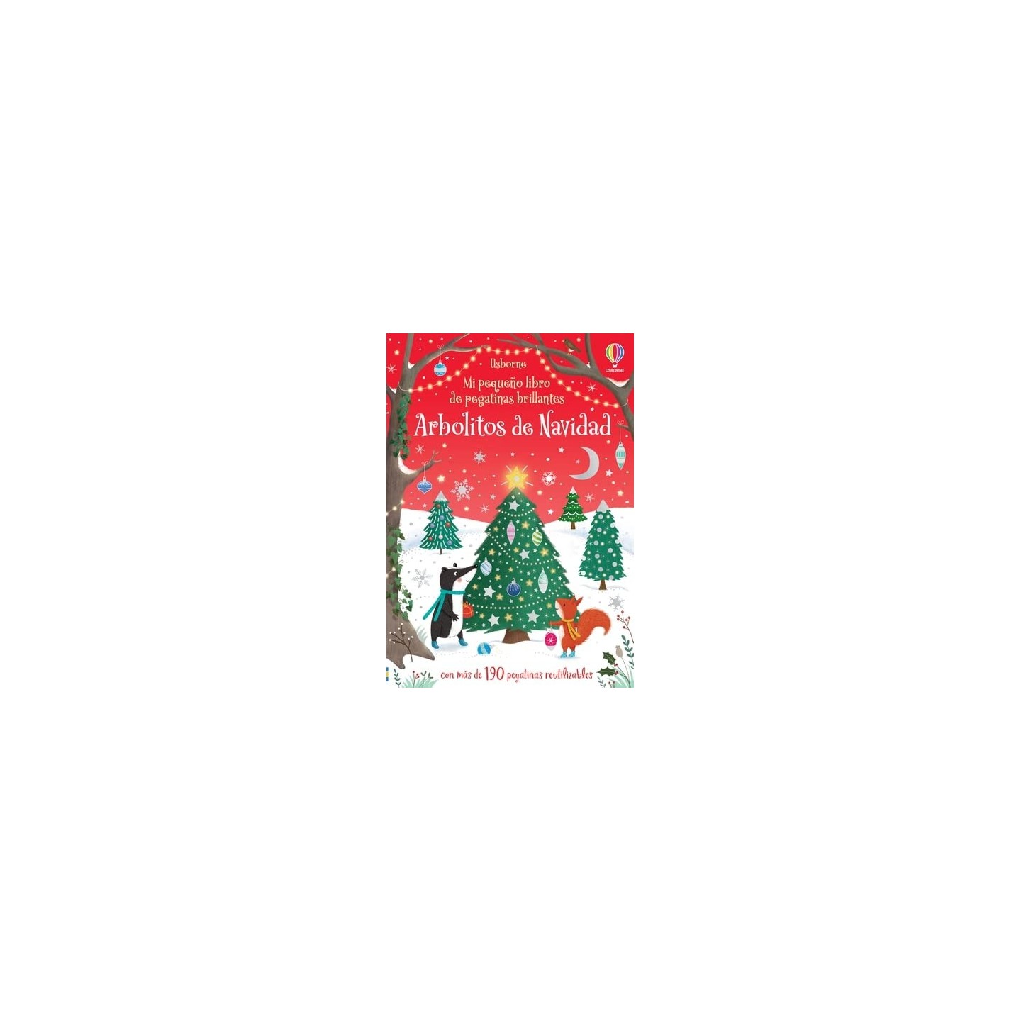Mi pequeño libro de Pegatinas Brillantes - Arbolitos de Navidad